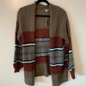 Cozy Oversized Bubble Sleeve Cardigan
